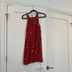 Chic Red Floral Dress